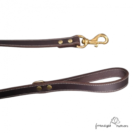 Correa de Paseo Piel Latón