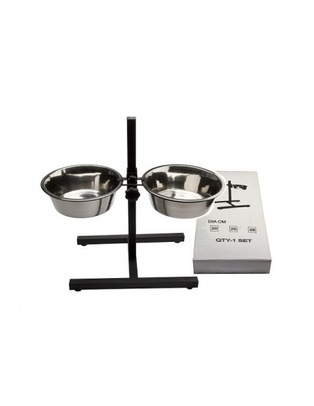 Comedero bebedero para perro altura ajustable