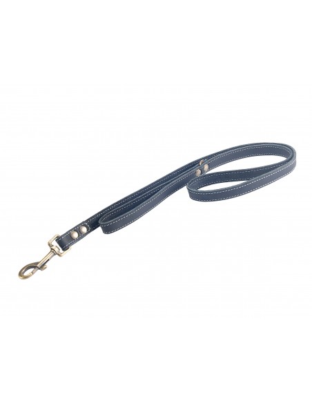 Correa Piel Engrasada Herrajes Oro Viejo Color Negro