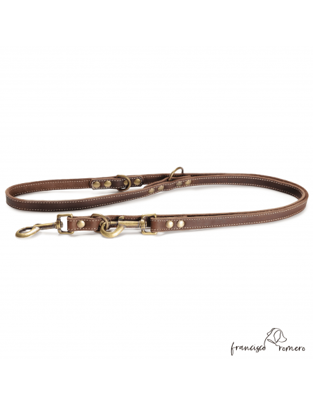 Correa Multiposicional Piel Engrasada Oro Viejo Marrón