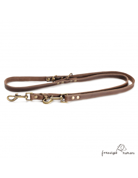 Correa Multiposicional Piel Engrasada Oro Viejo Marrón