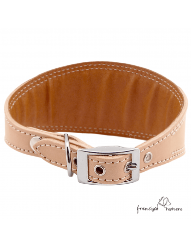 Collar para Galgo Liso Plata