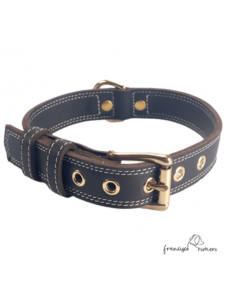 Collar Premium de alta resistencia Piel y Biothane