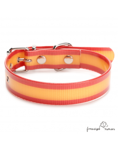 Collar Biothane Gold España Ancho 2,5...