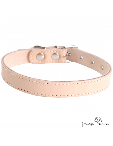 Collar Piel Vaquetilla Hebilla rulo...