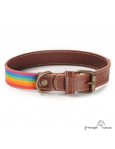 Collar Piel Arco Iris...