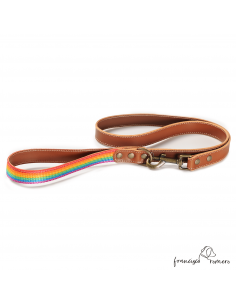 Correa Piel Arco Iris Caramelo