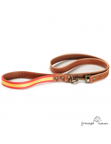 Correa Piel Bandera de España Caramelo