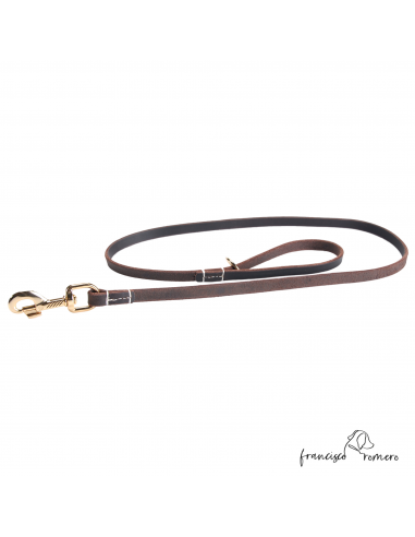 Correa paseo cuero especial 10x4 Marrón