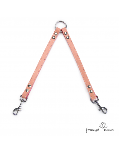 Amarre para perros piel de Ubrique Rosa