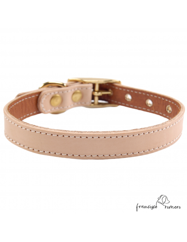 Collar Doble Piel con Herrajes de...