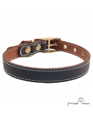 Collar Doble Piel con Herrajes de...