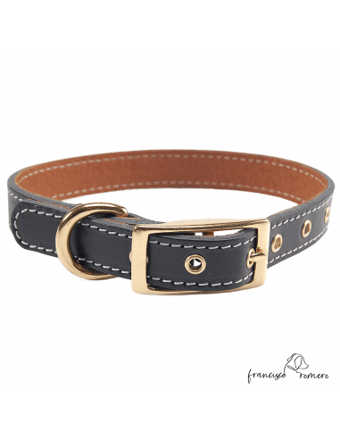 Collar Doble Piel con Herrajes de...