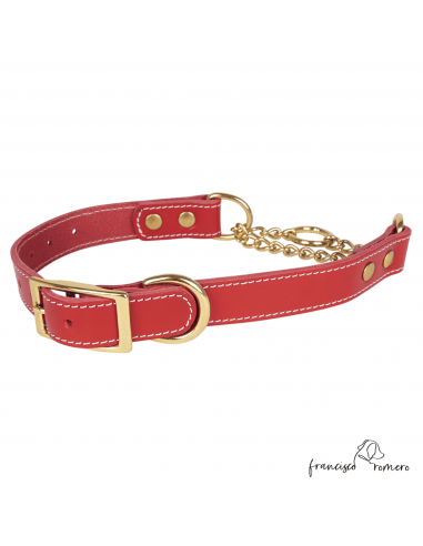 Collar Corrector Piel Cadena de Latón...