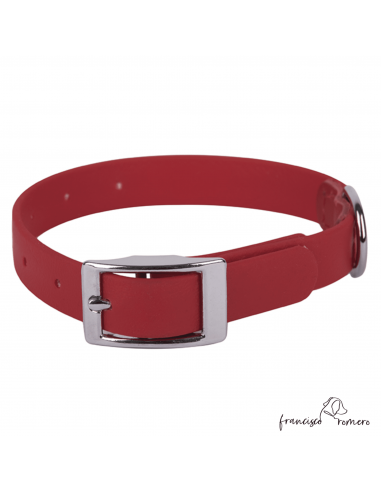 Collar Biothane Beta Ancho 1,6 cm Rojo