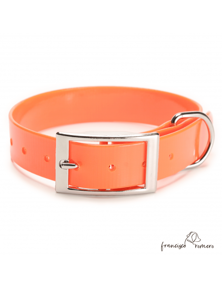 Collar Biothane Gold ancho 2,5 cm H-Alemana Naranja