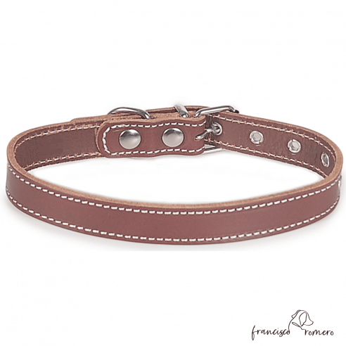 Collar Piel Vaquetilla Hebilla rulo...