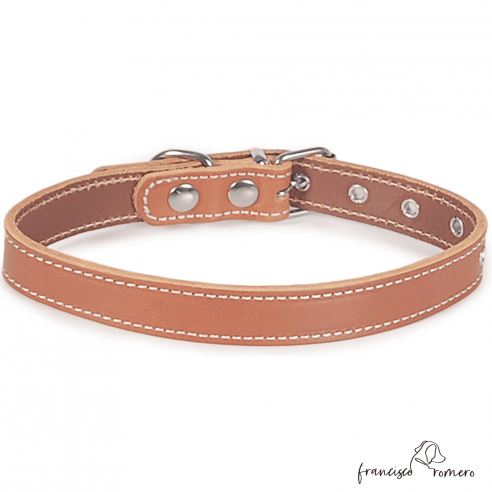 Collar Piel Vaquetilla Hebilla rulo...