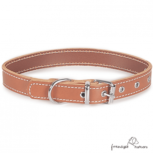 Collar Piel Vaquetilla Hebilla rulo...