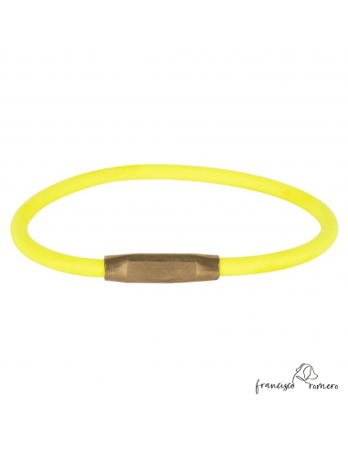 Collar redondo Biothane 6 mm Amarillo