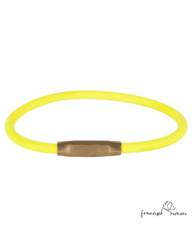 Collar redondo Biothane 8 mm Amarillo