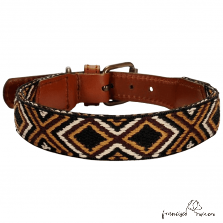 Collar para perro Piel Luna Marrón