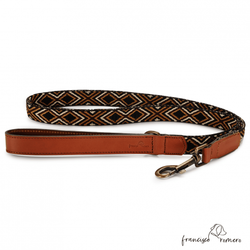 Correa paseo Piel Luna Marrón para...