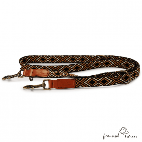 Correa Multiposición Piel Luna Marrón...