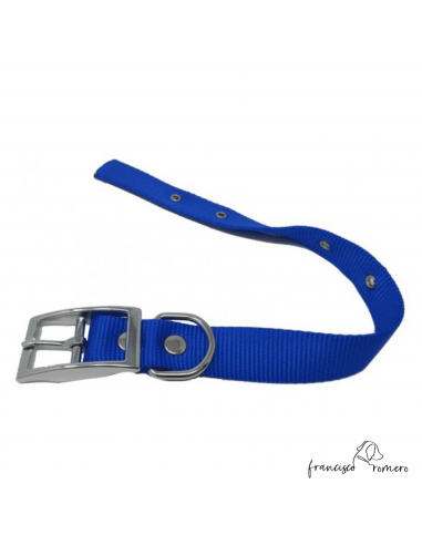 Collar nylon hebilla alemana Azul