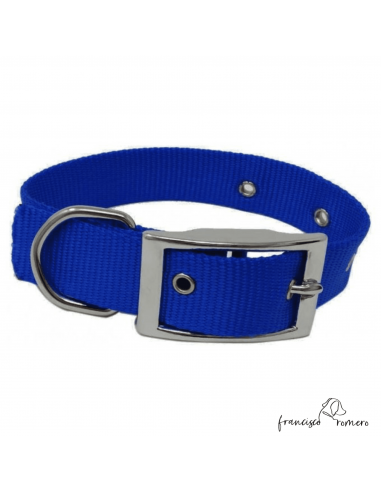Collar nylon hebilla alemana Azul
