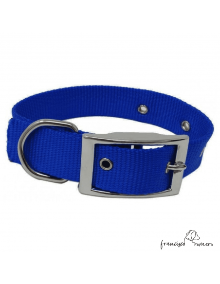 Collar nylon hebilla alemana Azul