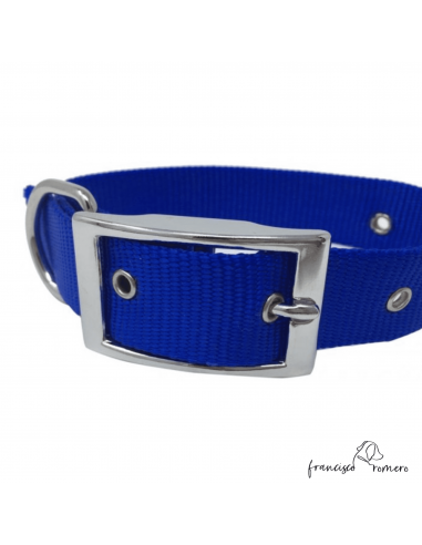 Collar nylon hebilla alemana Azul