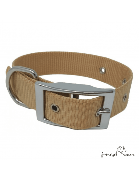 Collar nylon hebilla alemana Champán