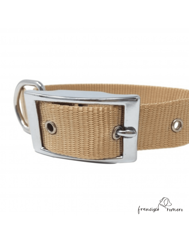 Collar nylon hebilla alemana Champán