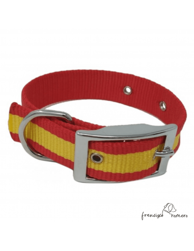 Collar nylon hebilla alemana Bandera...