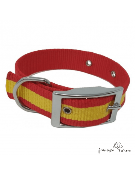 Collar nylon hebilla alemana Bandera España