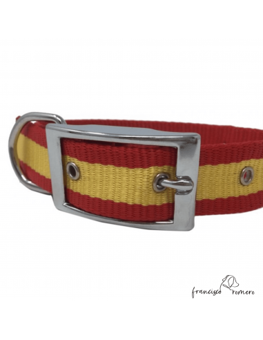 Collar nylon hebilla alemana Bandera...