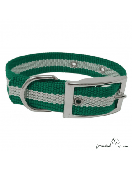 Collar nylon hebilla alemana Bandera Andalucía