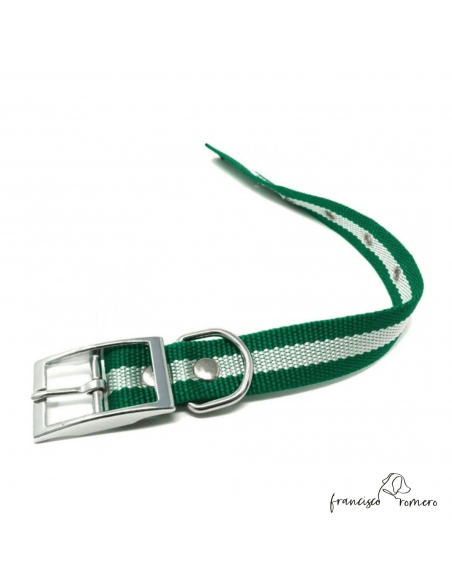 Collar nylon hebilla alemana Bandera Andalucía
