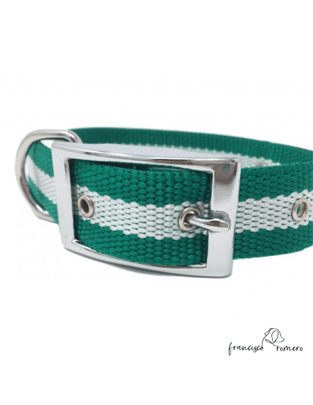 Collar nylon hebilla alemana Bandera Andalucía