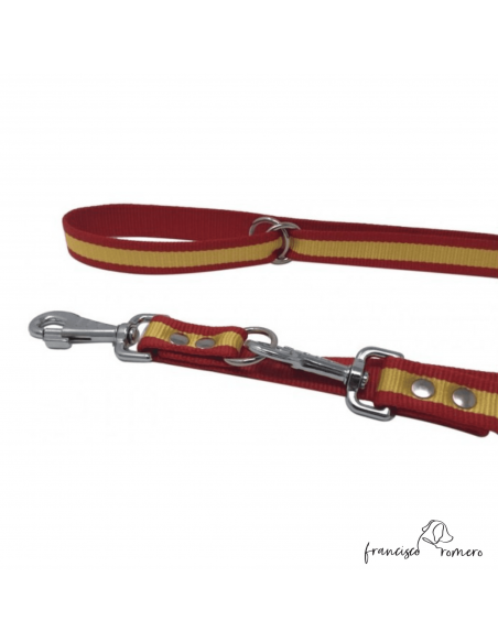 Correa adiestramiento multiposición nylon Bandera España