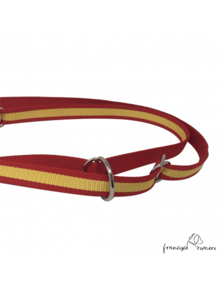 Correa adiestramiento multiposición nylon Bandera España