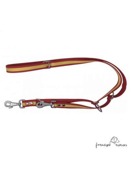 Correa adiestramiento multiposición nylon Bandera España