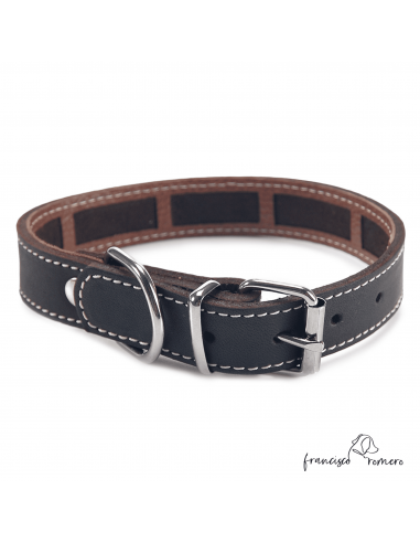 Collar Piel Funda Antiparasitaria Marrón