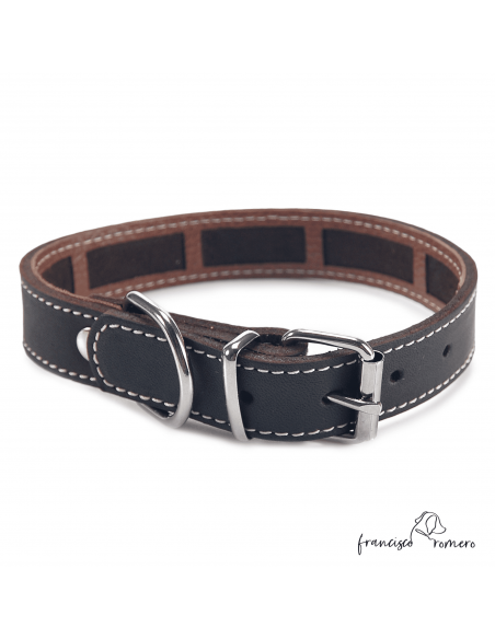 Collar Piel Funda Antiparasitaria Marrón