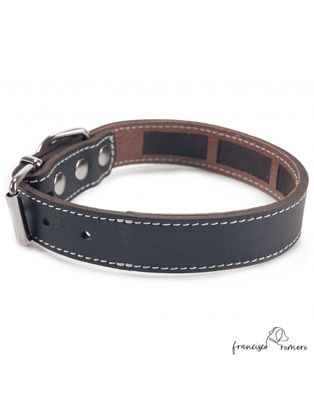 Collar Piel Funda Antiparasitaria Marrón