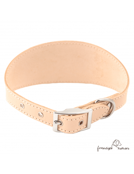Collar para Galgo sin forro interior Natural