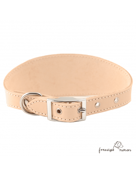 Collar para Galgo sin forro interior Natural