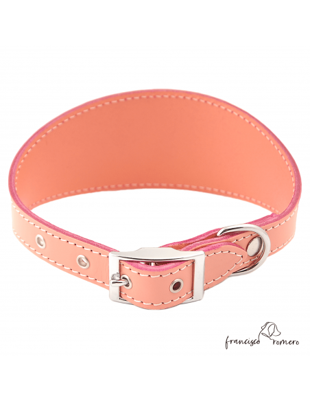 Collar para Galgo sin forro interior Rosa