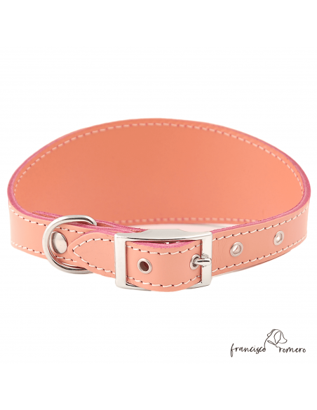 Collar para Galgo sin forro interior Rosa